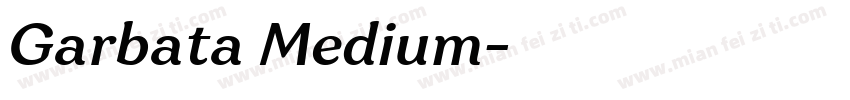 Garbata Medium字体转换